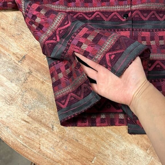 Coldwater Creek Multiprint Textured Blazer Womens 22W Plus Size Art To Wear - Picture 6 of 13